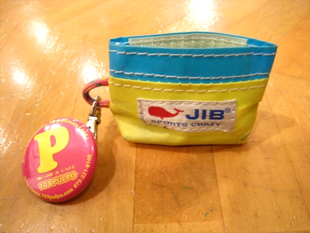JIB & CAFE 103 PULPO JIBコインケース　缶バッチ