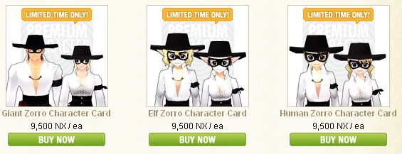 Zorro Character Card