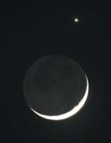 2010 Venus on the 16th and Crescent in May (3)