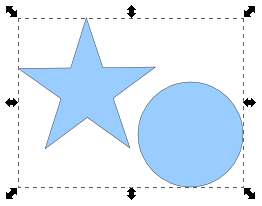星のパスと丸のパス、連結