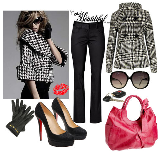 60s houndstooth