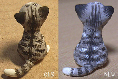 粘土細工の猫たち
