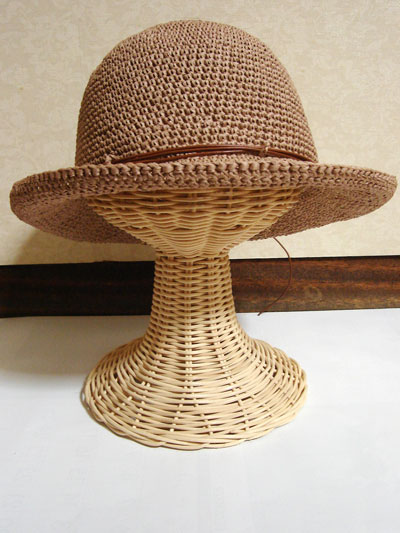 夏の帽子その3 マニラヘンプヤーン（麻100％） | haza工房