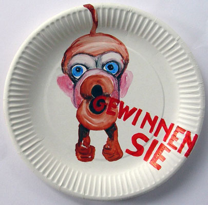 no 8, 2007, 22,5 cm average, Water color on paper plate