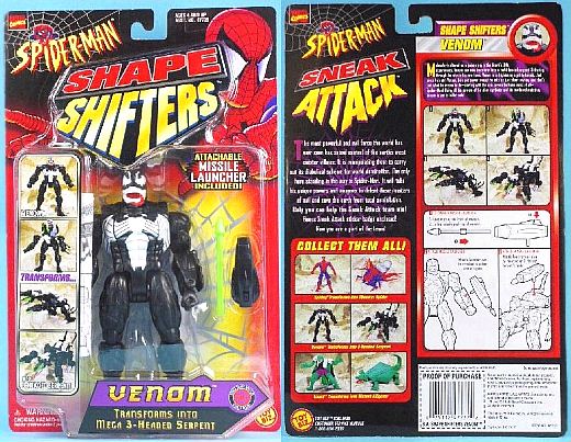 Shape Shifters Venom Package SPIDER-MAN TOY BIZ FIGURE