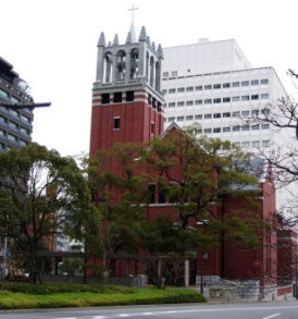 再建された神戸栄光教会(阪神淡路大震災で全壊)