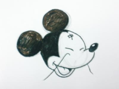 屁のツッパリはいらんですよ ミッキーマウスの絵の描き方