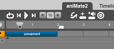 aniMate2 タイムラインの表示