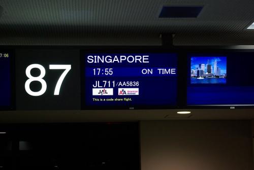 暖かい国シンガポールに到着にゃ♪03