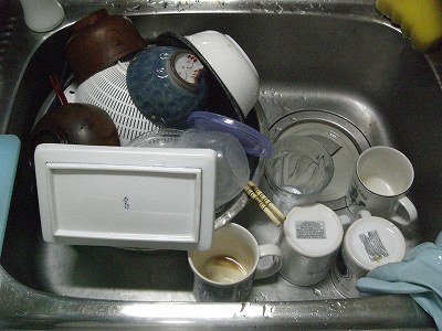 夫婦ふたり暮らしの食器洗いの量