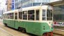 函館市内を走る路面電車