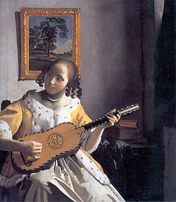 フェルメール「ギターを弾く女」
