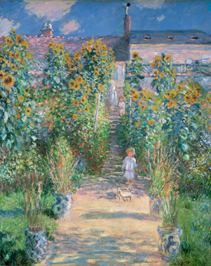 モネ「ヴェトゥイユの画家の庭」