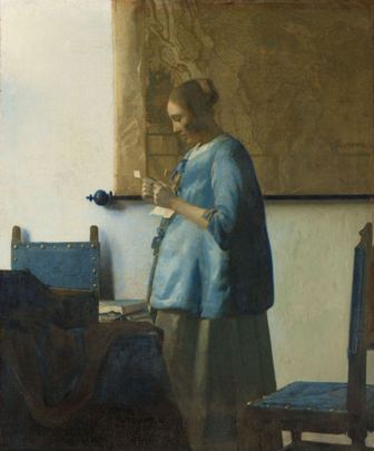 フェルメール「手紙を読む青衣の女」
