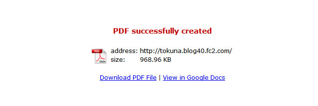 Convert Web Page to PDF