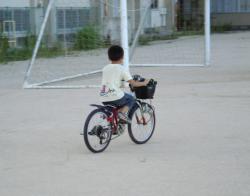 長男自転車！