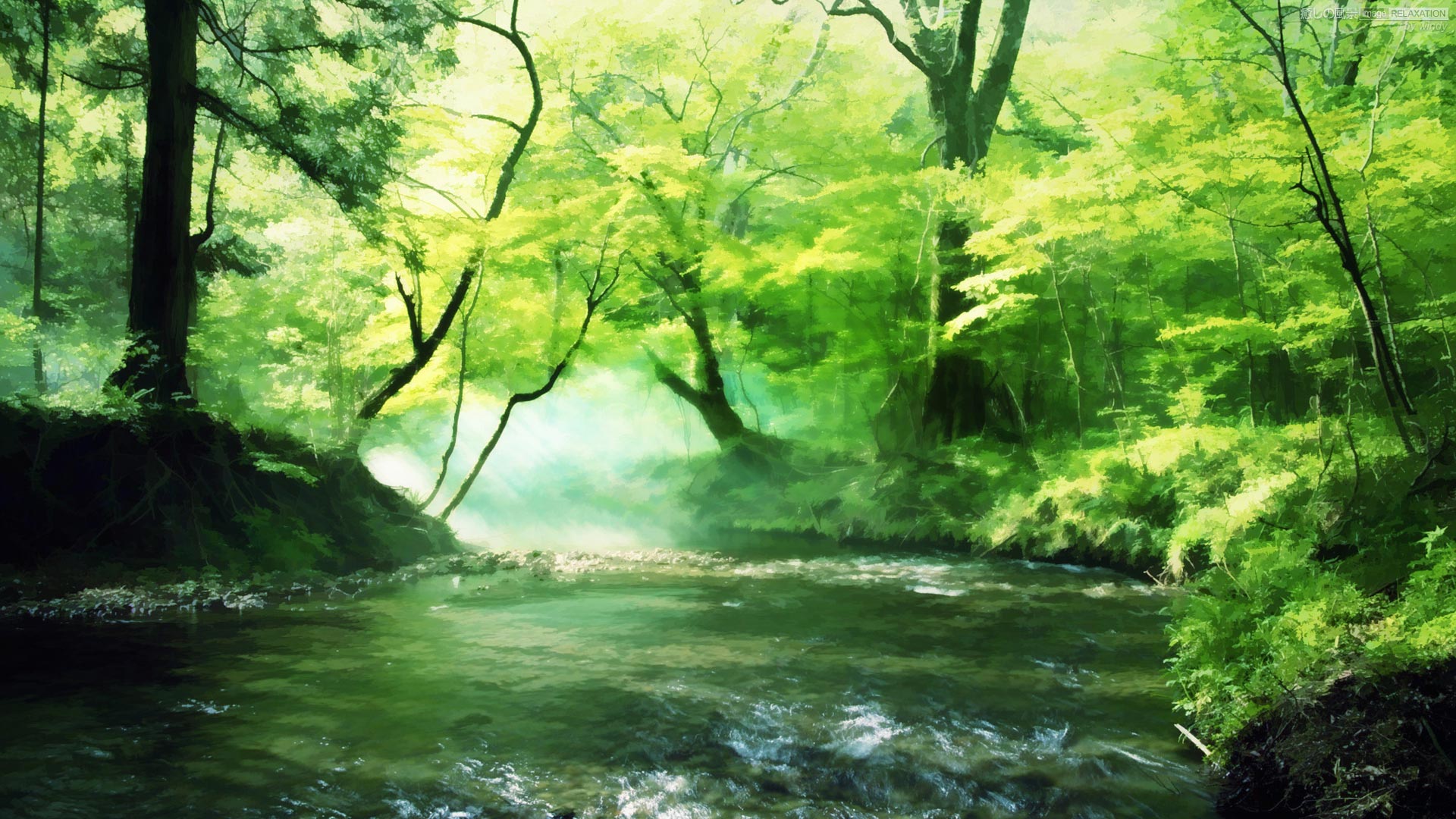 心安らぐ緑の風景 癒しの風景 Image Relaxation 癒し壁紙